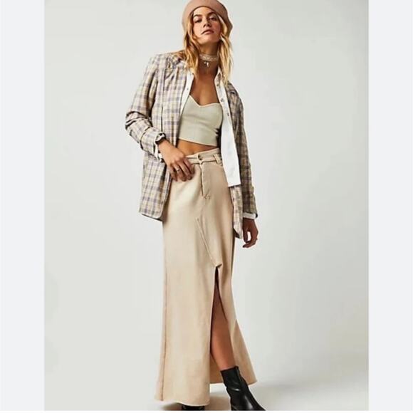 We the Free People Plaid Beckett Boyfriend Blazer Sz XS Light Academia Preppy - Picture 2 of 16